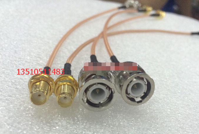 BNC SMA-JK SMA-K BNC-J RF coaxial oscilloscope line high frequency BNC to SMA female 50 ohm feeder