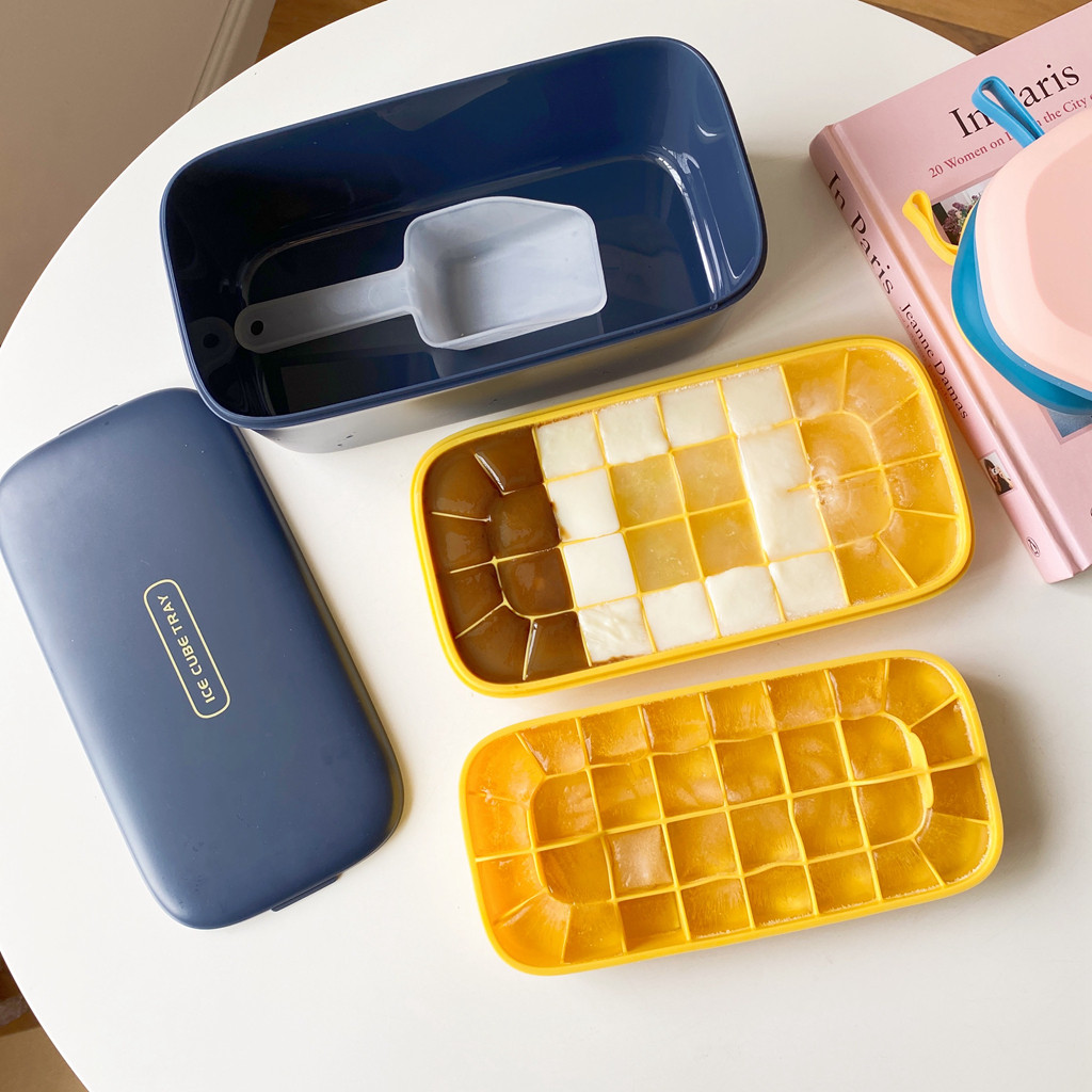 Замороженные кубики льда плесень двойной силиконовый Ледяной ящик кубиков льда артефакт пищевого домой крышка ручной работы формочка для льда Дополнительная пищевая коробка  