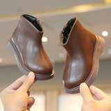 Ботинки Martin для девочек, новинка 2023 года, тонкие ботинки принцессы, детские зимние бархатные маленькие кожаные сапоги, короткие ботинки для мальчиков в западном стиле