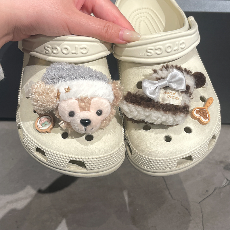 Original Crocs Shoe Charms, Shoe Decorations, Cute Disney Duffy Cookie Series DIY Accessories