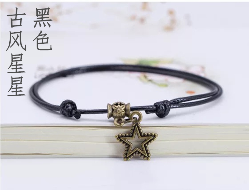 Nhật bản và Hàn Quốc phiên bản của chuông vòng chân nam giới và phụ nữ đơn giản retro red rope bracelet vài sinh viên chân dây