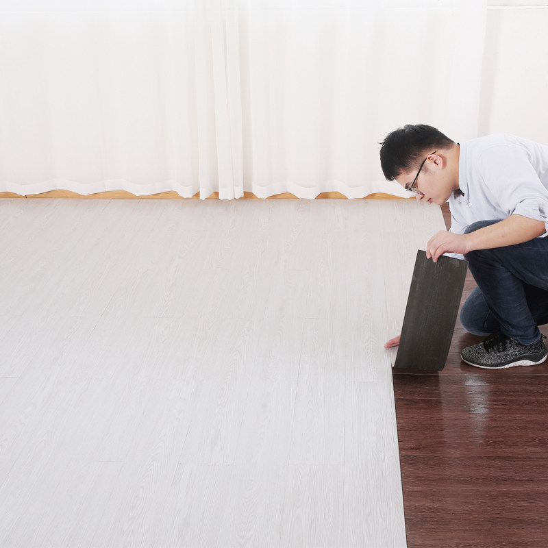 5m2 floor leather floor sticker waterproof and abrasion resistant bedroom PVC floor applie home self-adhesive floor cement ground plastic
