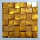 Золотисто -желтая случайная алюминиевая кожа 11,7 таблетки квадрат