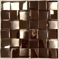 Зеркало из розового золота+розовая розовая лапша 11,7 куска за квадратный метр