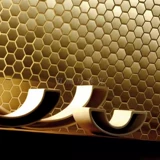 Металлическая шестиугольная круглая электрическая мозаика из нержавеющей стали, зеркальный эффект