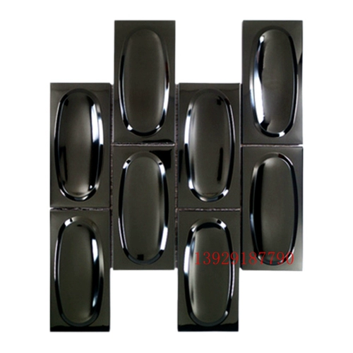 Европейская стиль ручной кирпич серебряной металлический металл из нержавеющей стали мозаика фоновая стена ktv бар туалет