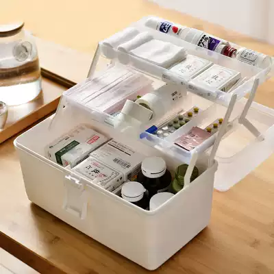 Medicine box Family pack Household large-capacity multi-layer medicine box Emergency medical care medical storage medicine drug storage box