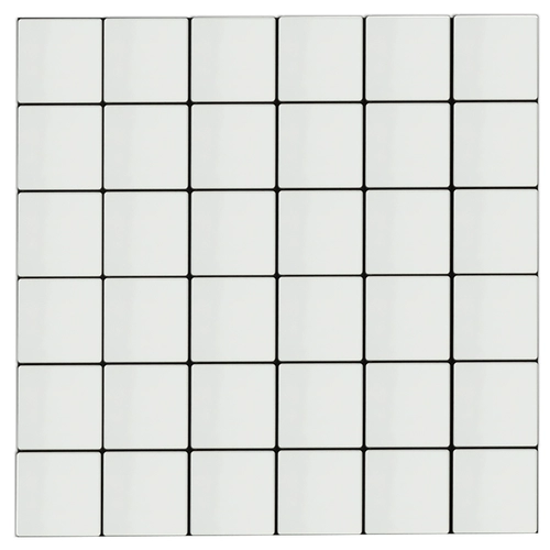 Керамическая плитка с девятью сети водонепроницаемой инженерная инженерная инженерия Xiaobai самоклеяние интернет-знаменитости балкон гостиная белая мозаичная кухня фон