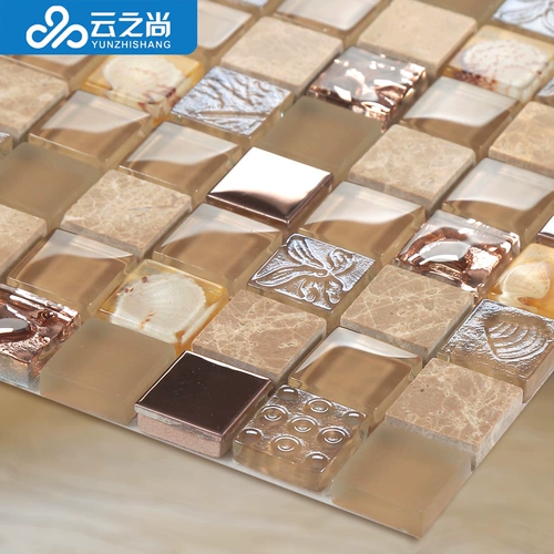 Стеклянная мозаика на стену, декор для гостиной для ванной комнаты