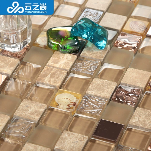 Стеклянная мозаика на стену, декор для гостиной для ванной комнаты