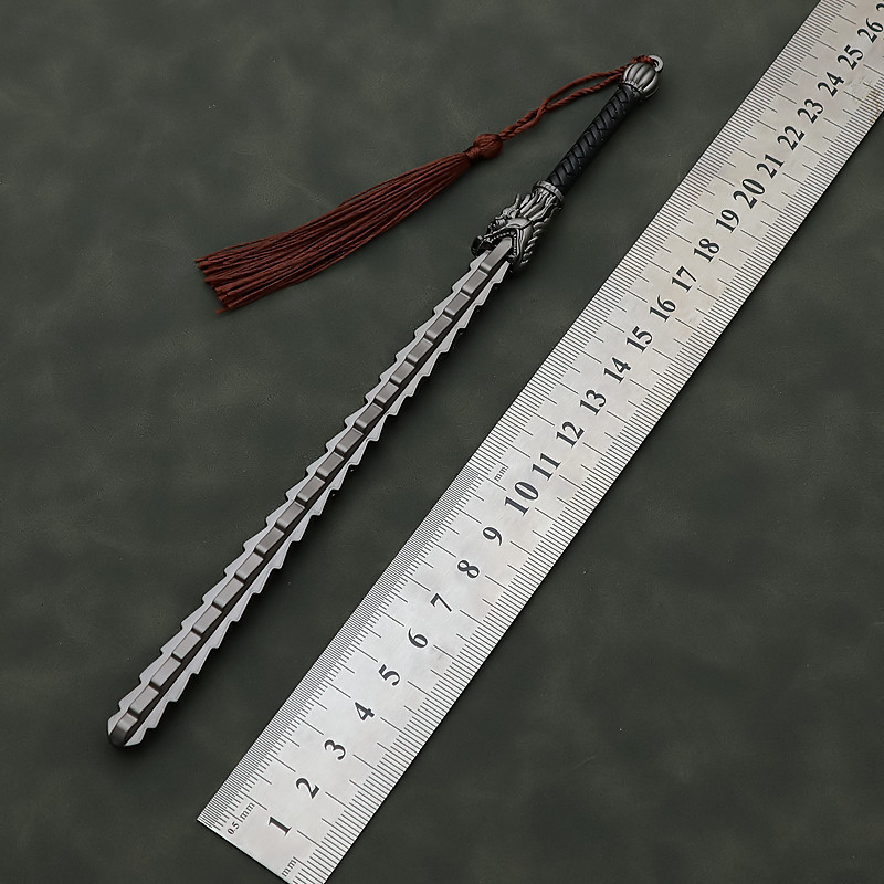 古代冷兵器武器麦穗鞭金属双锏合金微缩摆件模型玩具手办22CM性价比王!_游戏_淘宝游戏网