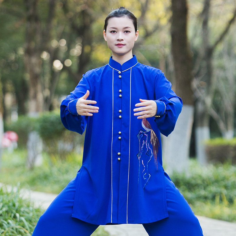 Zhengfenghua high-end Taiji clothing female new 2022 style elegant Taijiquan martial arts performance practice clothing spring and autumn