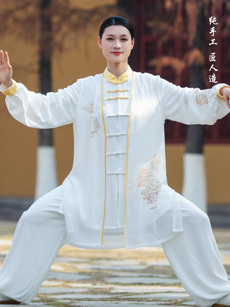 Zhengfenghua Jin Xiangyun Tai Chi clothing women's new elegant performance competition clothing three-piece suit Tai Chi practice clothing men