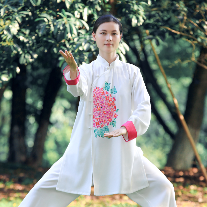 Zhengfenghua improved Tai Chi clothing women's new elegant high-end retro Tai Chi performance competition practice clothing spring and autumn