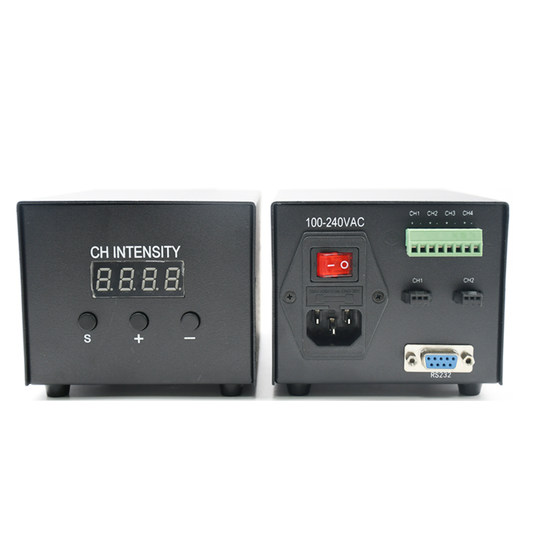 Industrial Camera Led Light Source Brightness Regulator 24V Analog Digital Four-Channel Machine Visual Light Source Controller