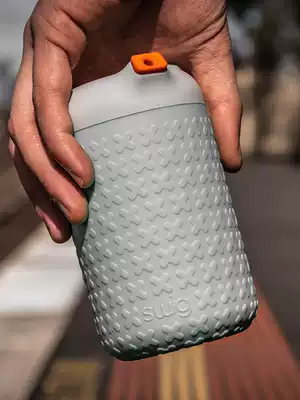 Australia Swig portable accompanying coffee cup with lid Car travel environmental protection double-layer high temperature resistant heat insulation net red cup