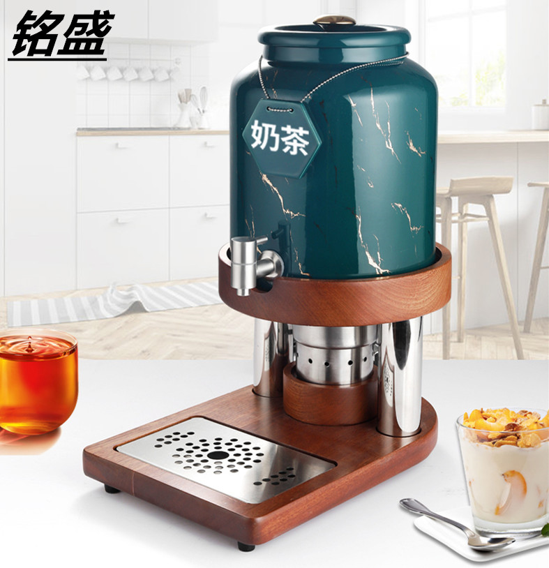 Adjustable temperature ceramic milk tripod hotel self-catering machine juice tripod electric heating coffee tripod