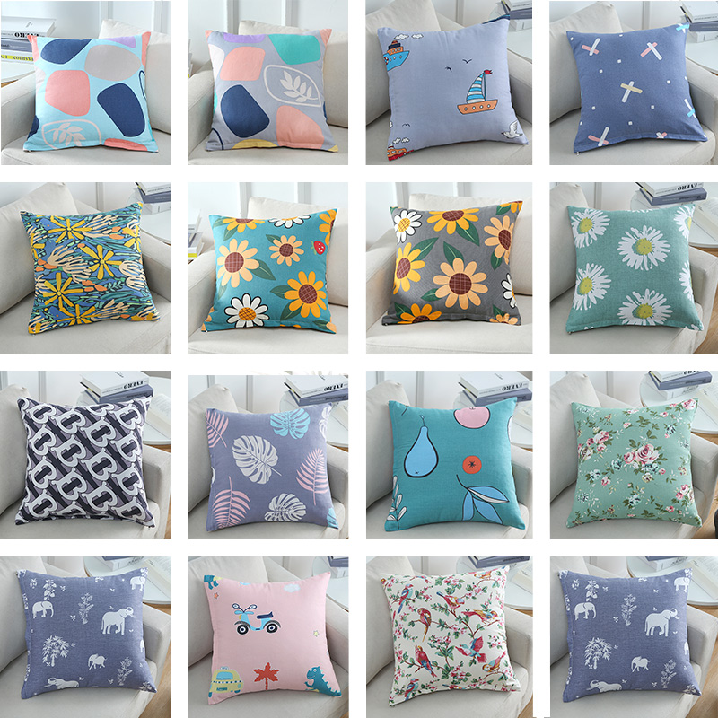 芯なしコットン枕カバーソファクッションカバーベッドサイド枕カバーリビングルーム枕スクエア大型背もたれカバー60