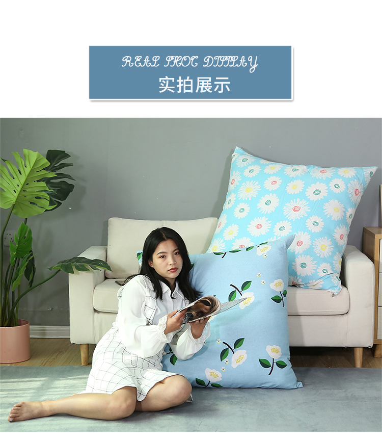 Lớn đệm bọc sofa ôm gối phòng khách vuông bìa bìa bông quá khổ gối giường tùy chỉnh - Trở lại đệm / Bolsters gối tựa lưng văn phòng cao su non