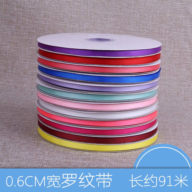 0 6 rostril with thread belt handmade DIY butterfly knots ribbon webbing haircut hair clip material gift wrapping color band-Taobao