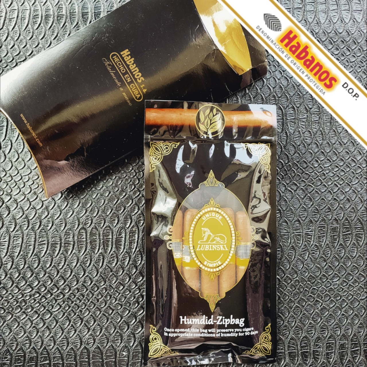 Rubinski 69 humidity cigar moisturizing bag moisturizing bag portable sealed constant humidity eggplant bag 4-5 sticks