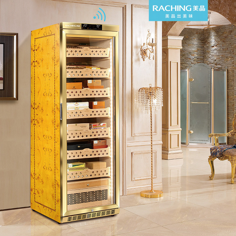 Consult more discount Meijing ACHING MON3800A intelligent solid wood constant temperature constant temperature humidor humidor
