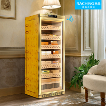 Consultation with more preferential beauty crystal MON2800A intelligent horizontal line solid wood thermostatic constant wet cigar cabinet Fume Cabinet Moisturizing Cabinet