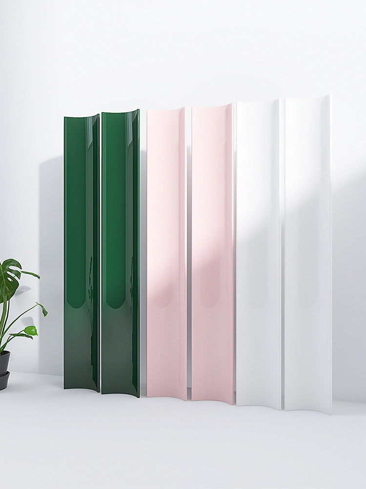 Bar dining bar Catering bar Tile Ink Green Large Perineal Corner White Press Strip Pink Arc Background Wall Tile Tiles