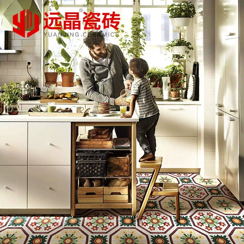 Фошаньская антикварная плитка 300x300, кухонная напольная плитка, плитка для ванной комнаты, балконная плитка, европейская ретро-кирпичная плитка с ручной росписью