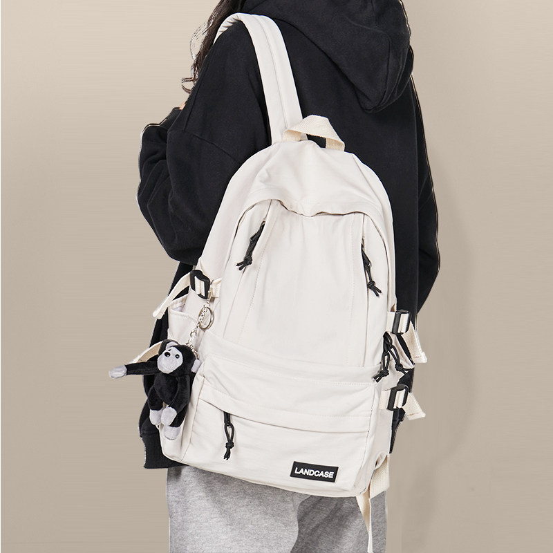 Schoolbag male Korean version large-capacity backpack female college student casual fashion trend junior high school students ins backpack