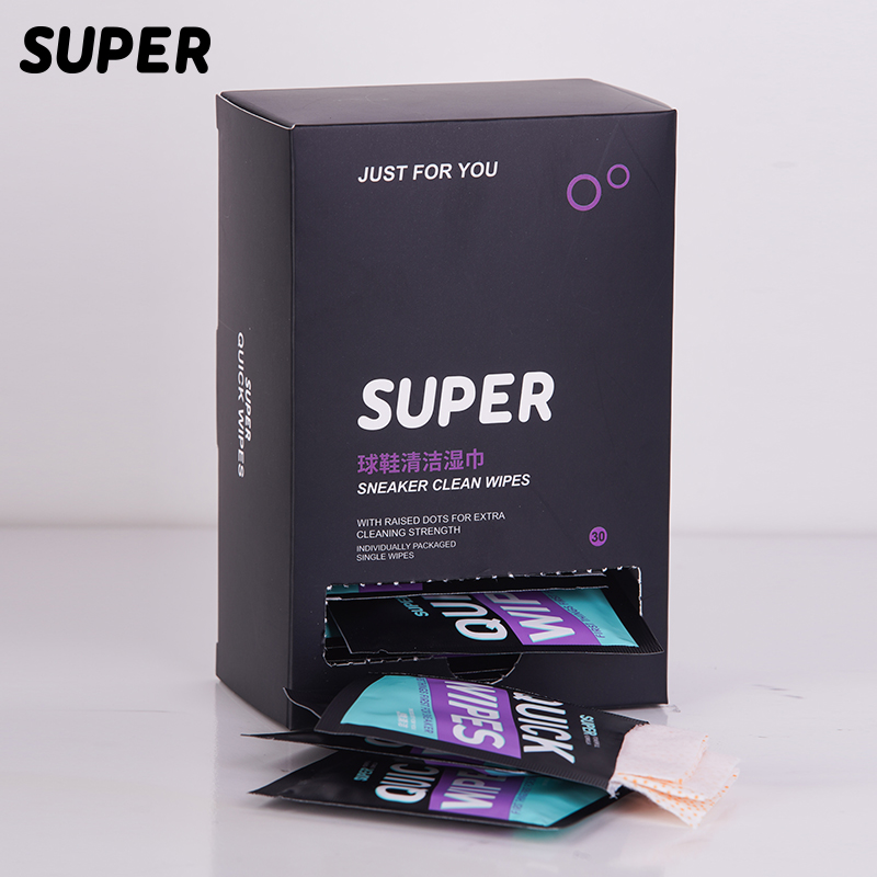 super shoe-shining wipes AJ sneakers cleaning small white shoes shoe-shining artifact disposable portable wet wipes 30 pieces