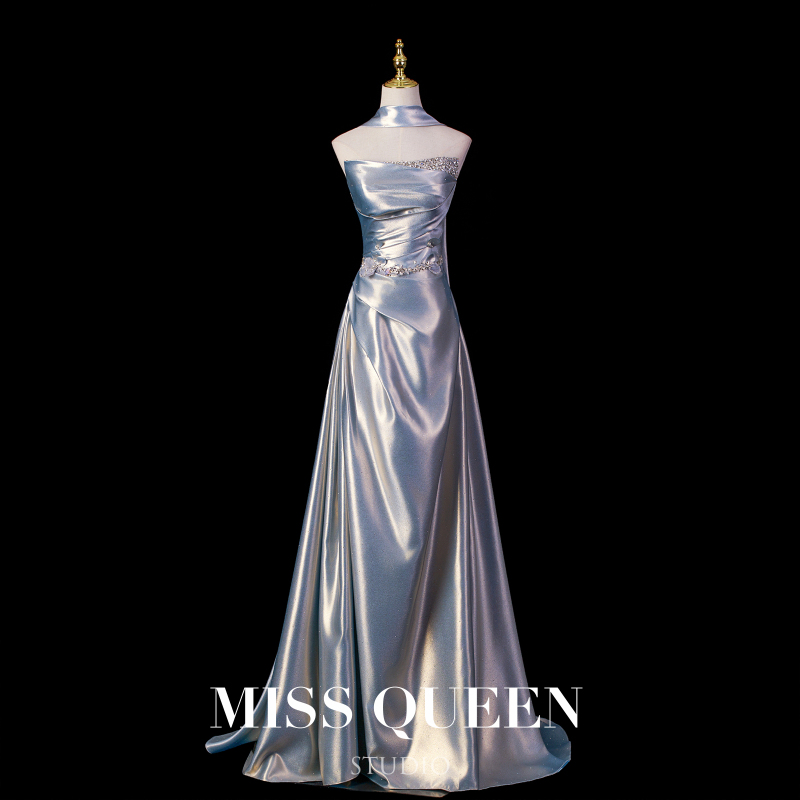 Missqueen's Design Is High-End, Light Luxury, Niche Engagement Toast Dress, Bridal Morning Gown, Elegant Banquet Evening Dress