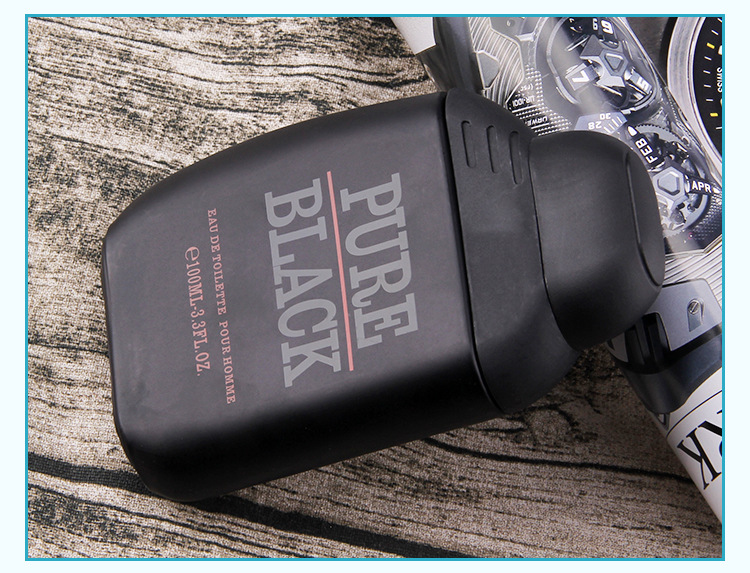 Mùi hương xuyên biên giới PURE BLACK Men Hương thơm 100ml Hương thơm da hương thuốc lá lâu dài - Nước hoa nước hoa ck