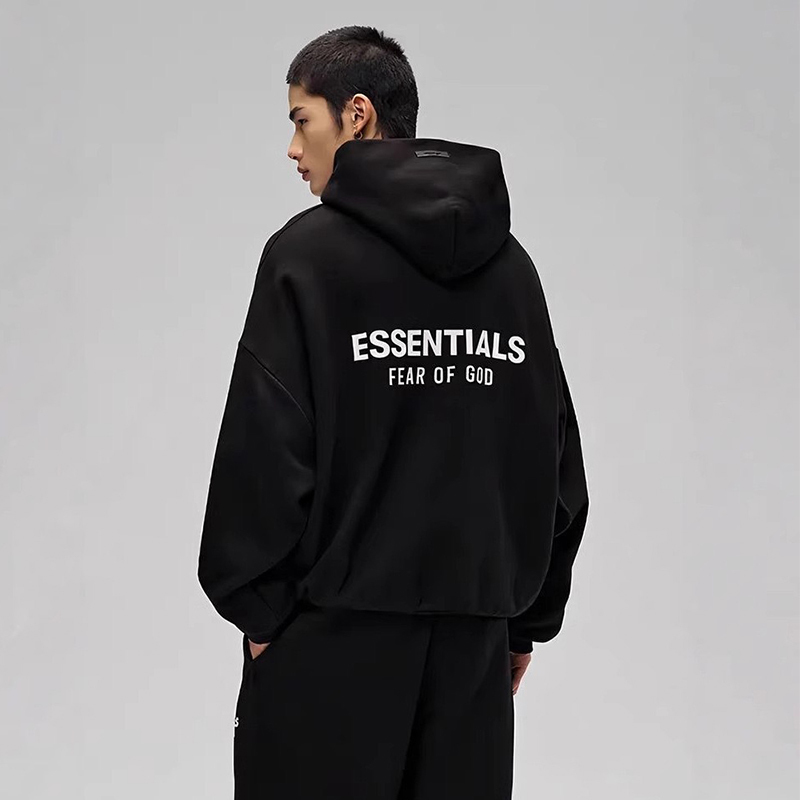 Fog Passed the Inspection Essentials Overseas Version Fw24 Holiday Series American-Style Loose Fleece-Lined Hooded Sweatshirt