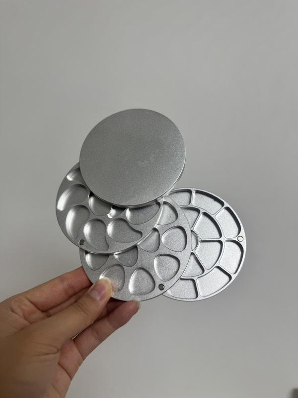Round Mini Aluminum Alloy Magnetic Watercolor Box Transparent Nail Art Makeup Empty Box Fancy Box Round Mini Aluminum Alloy Magnetic Watercolor Box Transparent Nail Art Makeup Empty Box Fancy Box