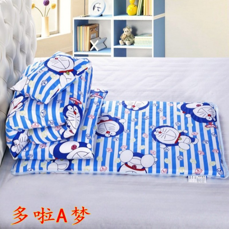 Bông mẫu giáo quilt ba mảnh sáu mảnh thiết lập với lõi trưa phá vỡ giường cotton trẻ em bộ đồ giường bé gói