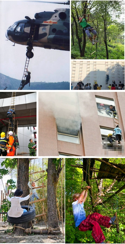 dụng cụ thoát hiểm nhà cao tầng Thang dây mềm thang leo núi rèn luyện thể chất hộ gia đình cao tầng thoát dự án leo núi ngoài trời thang cố định mua thang dây dụng cụ thoát hiểm nhà cao tầng