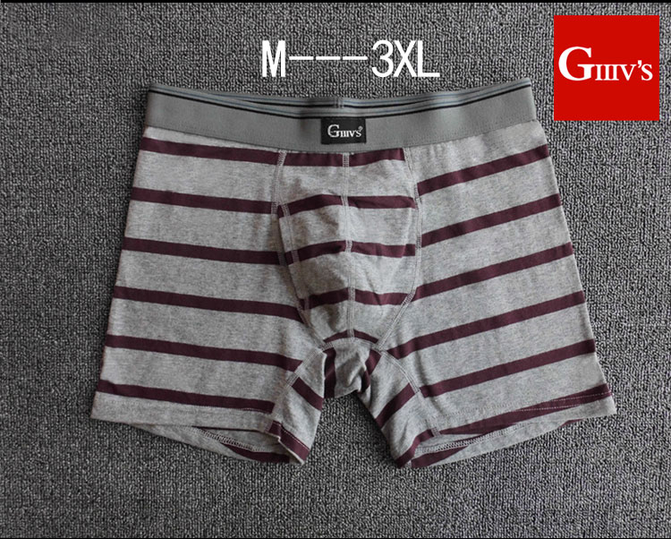 Cộng với chất béo nam cotton đồ lót nam boxer cộng với đoạn dài cotton trung niên cao eo thêm kích thước lớn lỏng chân dài chịu mài mòn chân