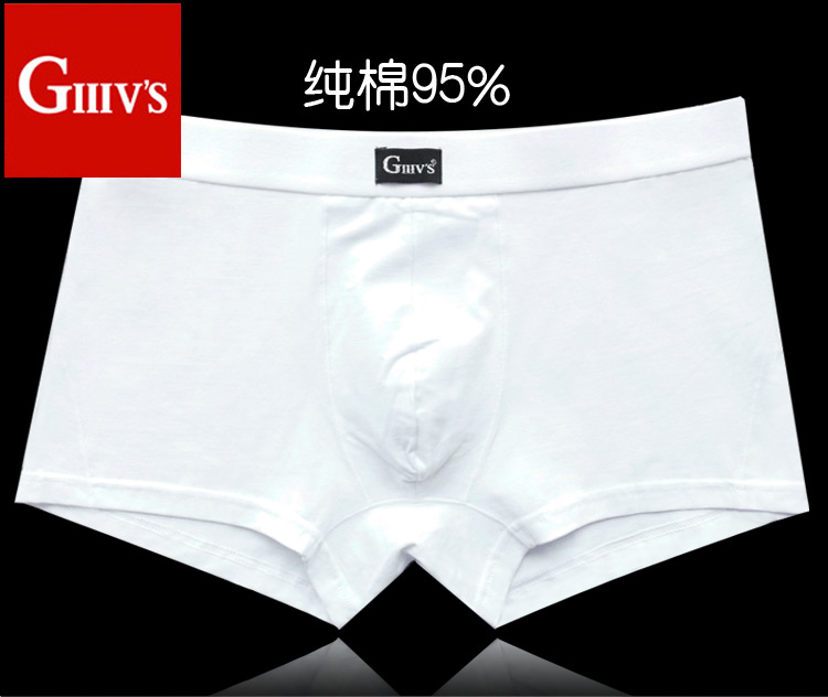 Giant Lion Nam Đồ Lót Nam Boxer Tinh Khiết Bông Trắng Màu Sắc Ánh Sáng Loose Cotton Kích Thước Lớn Modal Boxer N