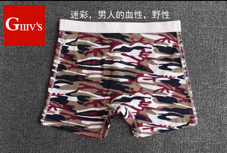 Cộng với chất béo nam cotton đồ lót nam boxer cộng với đoạn dài cotton trung niên cao eo thêm kích thước lớn lỏng chân dài chịu mài mòn chân