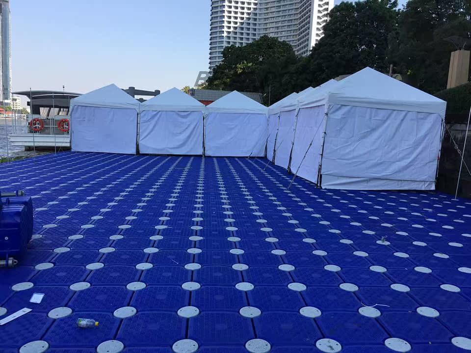 Manufacturer Rental Culture Art Performance Water Stage Fireworks Display Music Detachable Plastic Pontoon Platform