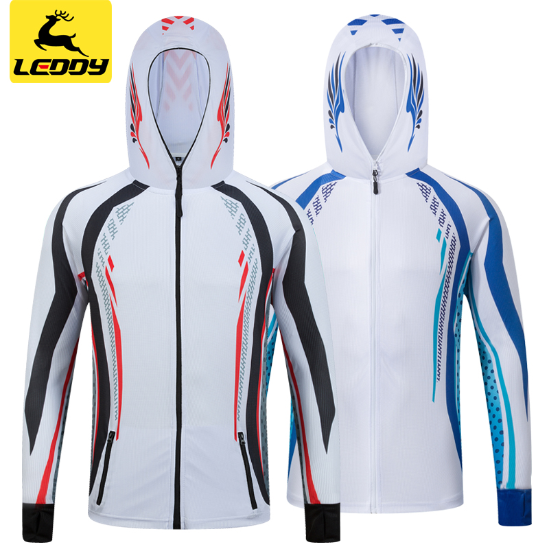 Le Di ice silk fishing clothing men's quick-drying air sunscreen clothing summer Luya custom printing competition fishing clothing