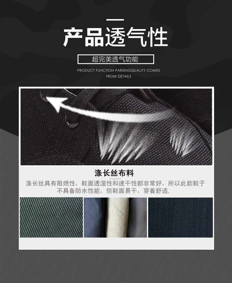 Bottes militaires en toile - porter - Ref 1399648 Image 8