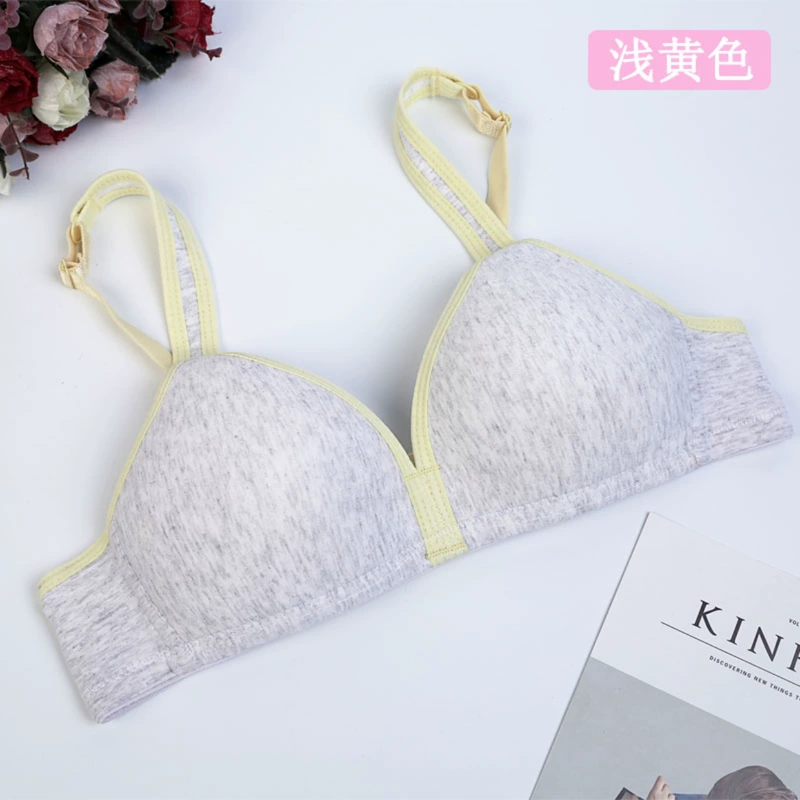 Đồ lót cotton nữ học sinh nữ trung học áo ngực mỏng không có vòng thép áo ngực Nhật Bản phát triển áo ngực nhỏ do lot nu