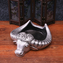 Special offer new living room office ornaments crafts cow head ashtray creative fashion to send family and friends gifts