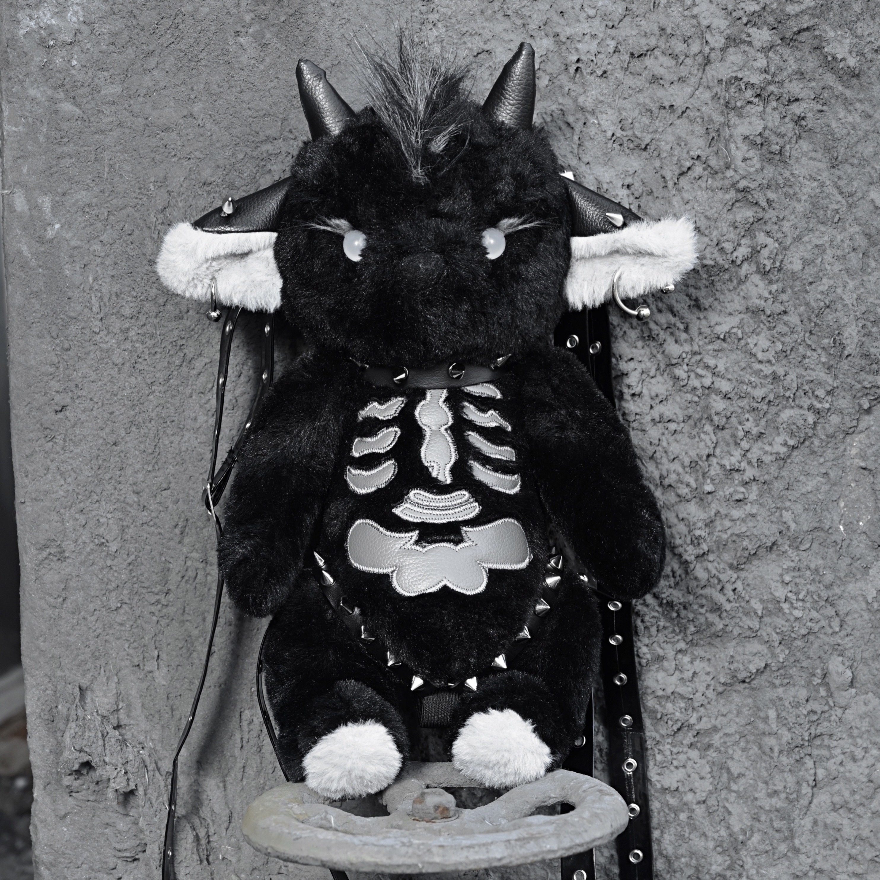 Blood Supply Original ◆ Satan Hell Sheep Subculture Punk Rock Backpack Doll Bag Halloween