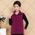 Phụ nữ trung niên vest lông cừu vest mùa thu và mùa đông mẹ sáng mặc áo lông cừu vest vest áo sơ mi cỡ lớn áo măng tô nữ Cộng với kích thước quần áo