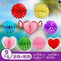 Peony+кружевный цветочный шарик (9+линия+крюк