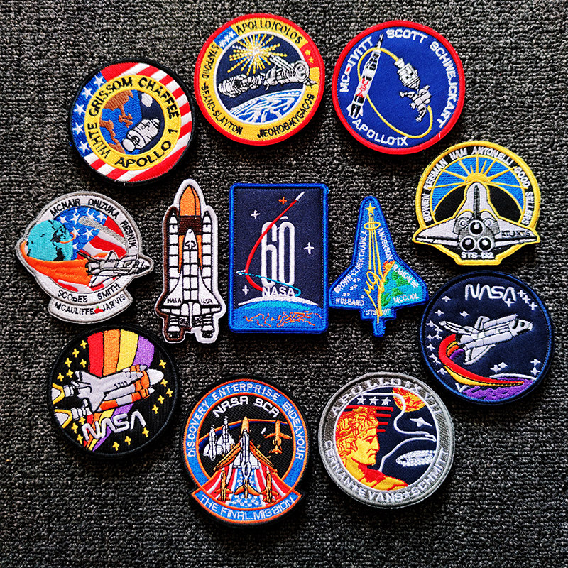 NASA NASA Embroidered Velcro Seal Space Shuttle Patch APOLL Project Badge