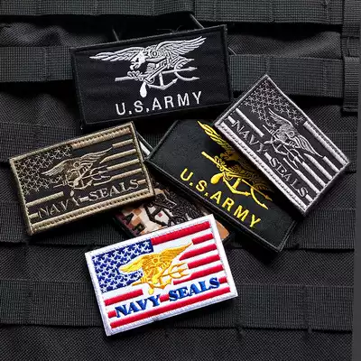 Navy Seal Armband Embroidered Velcro Armband NavySeals Morale Chapter Cloth patch Repair program Outdoor Badge